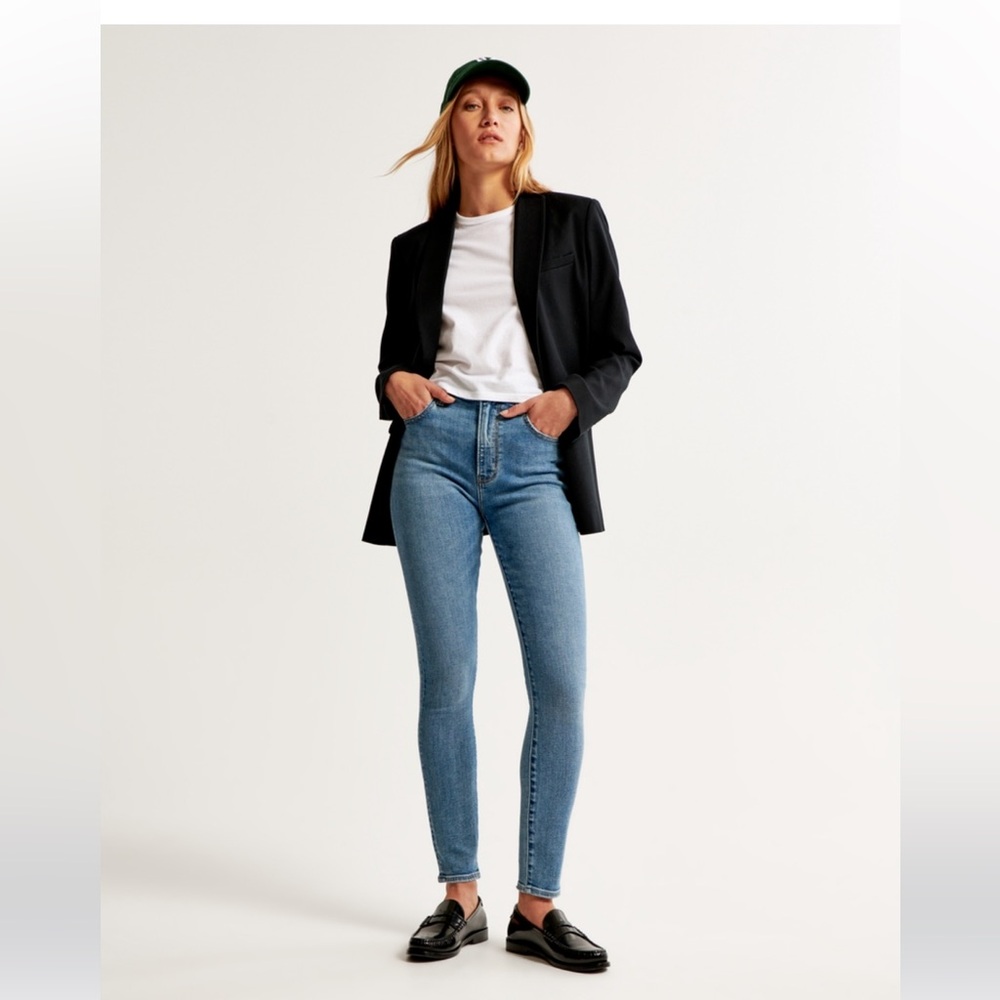 Abercrombie & Fitch High Rise Skinny Jeans curve love